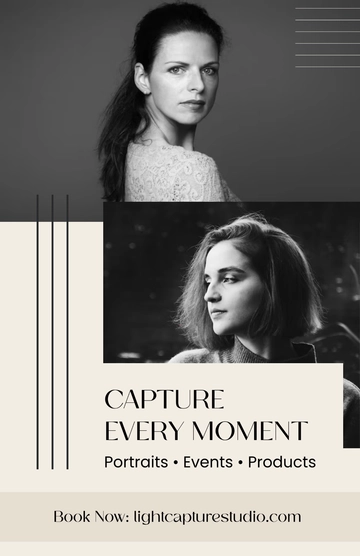 Free Photography Services Poster Template to Edit Online