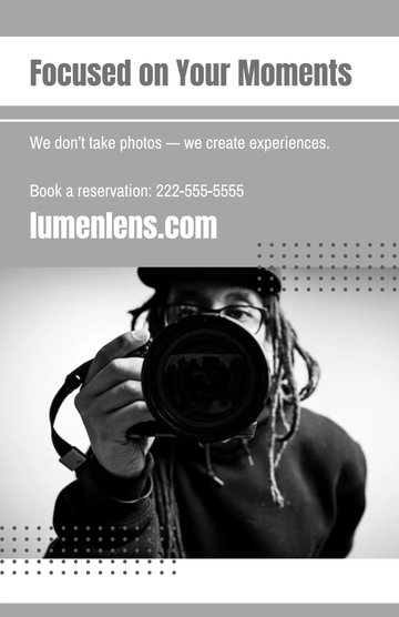 Free Photography Business Poster Template to Edit Online