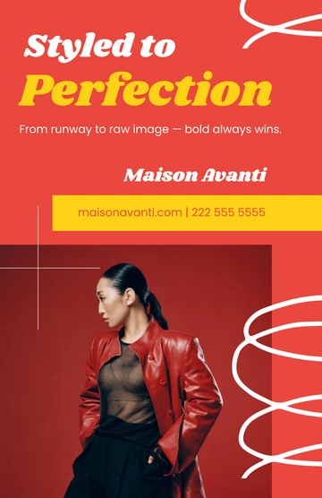 Free Fashion Photography Poster Template to Edit Online
