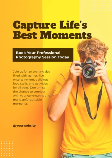 Free Colorful Photography Session Poster Template to Edit Online