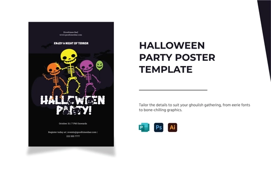 Halloween Party Poster Template