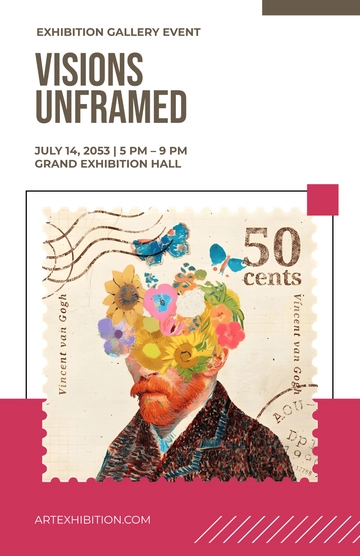 Free Exhibition Gallery Poster Template to Edit Online Free Exhibition Gallery Poster Template to Edit Online