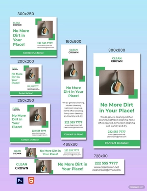 Sample Cleaning Services Banner Template