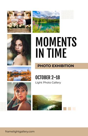 Free Photography Gallery Poster Template to Edit Online Free Photography Gallery Poster Template to Edit Online
