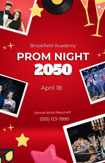 Free Prom Images Poster Template to Edit Online