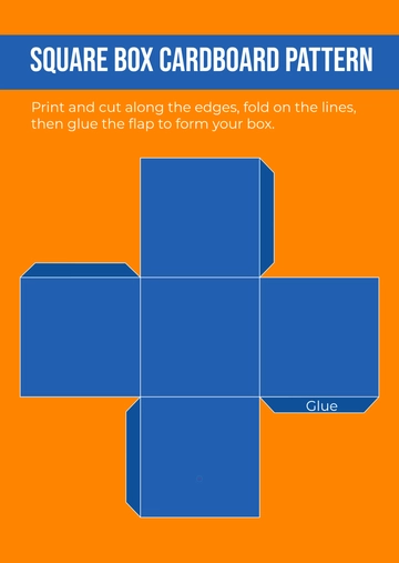 Free Cardboard Pattern Template to Edit Online