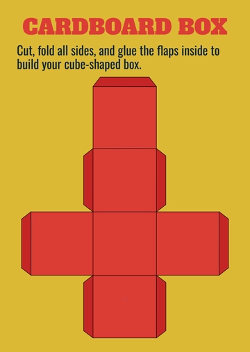 Free Simple Cardboard Box Template to Edit Online