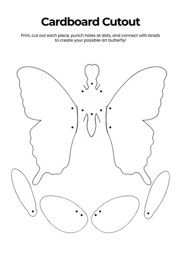 Free Cardboard Cutout Template to Edit Online