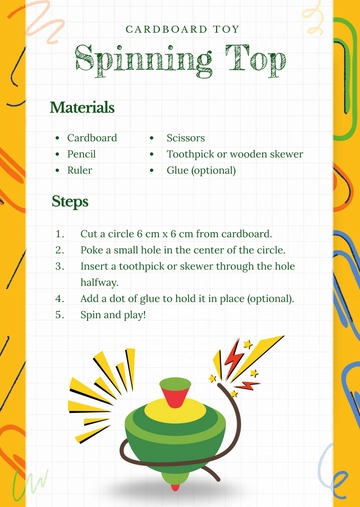 Free Colorful Cardboard Toy Template to Edit Online