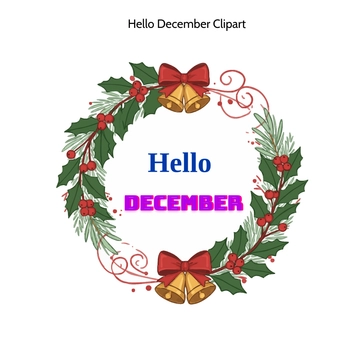 Free Hello December Clipart to Edit Online Free Hello December Clipart to Edit Online