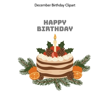 Free December Birthday Clipart to Edit Online Free December Birthday Clipart to Edit Online