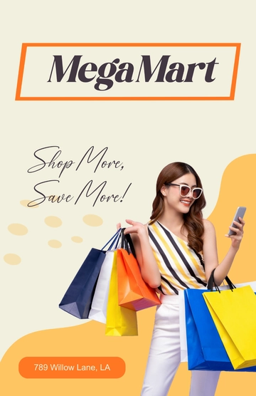 Free Shop Marketing Poster Template to Edit Online