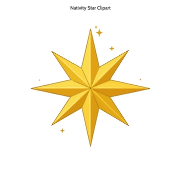 Free Nativity Star Clipart to Edit Online