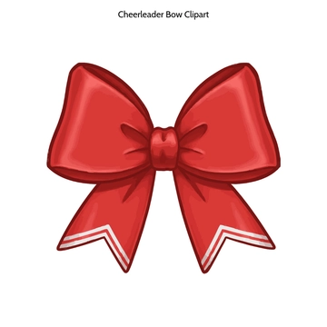 Free Cheerleader Bow Clipart to Edit Online