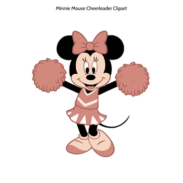 Free Minnie Mouse Cheerleader Clipart to Edit Online