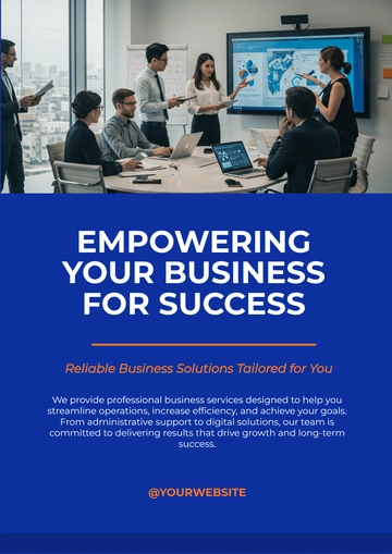 Free Business Service Poster Template to Edit Online