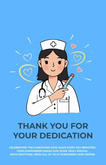 Free Nursing Home Appreciation Poster Template to Edit Online