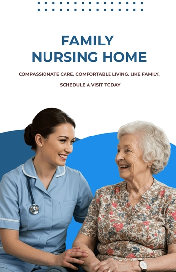 Free Family Nursing Home Poster Template to Edit Online