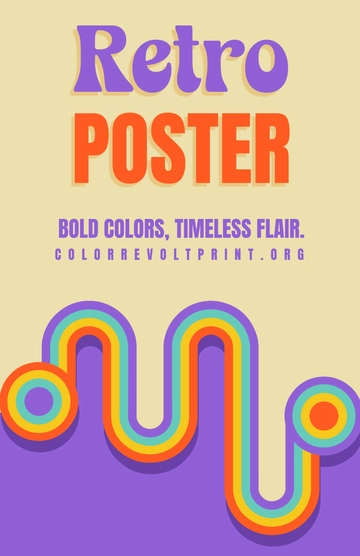 Free Retro Poster Design to Edit Online