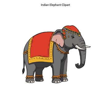 Free Indian Elephant Clipart to Edit Online