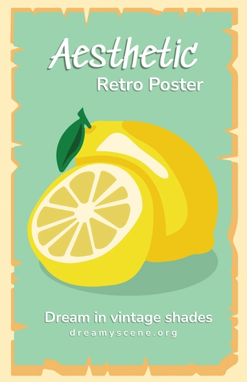 Free Aesthetic Retro Poster to Edit Online