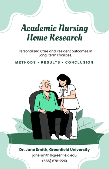 Free Academic Nursing Home Poster Template to Edit Online