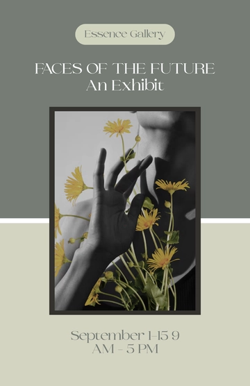 Free Portrait Gallery Poster Template to Edit Online Free Portrait Gallery Poster Template to Edit Online