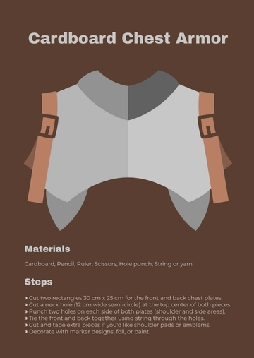 Free Creative Armor Cardboard Template to Edit Online