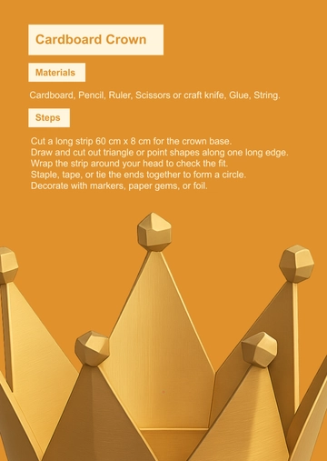 Free Crown Cardboard Template to Edit Online