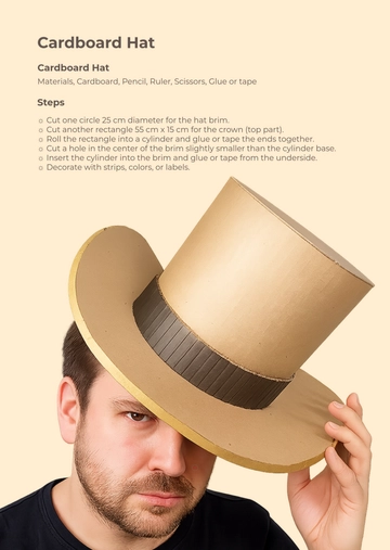 Free Cardboard Hat Template to Edit Online