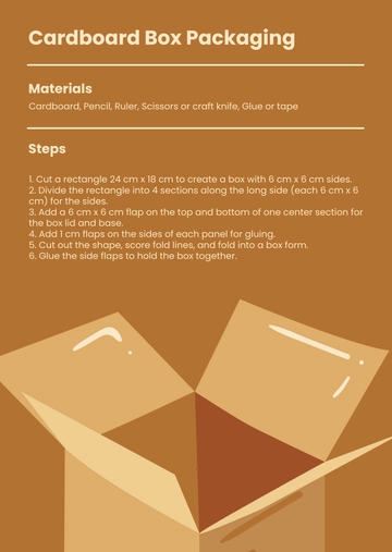 Cardboard Box Packaging Template to Download