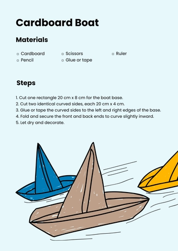 Professional Cardboard Boat Template to Download