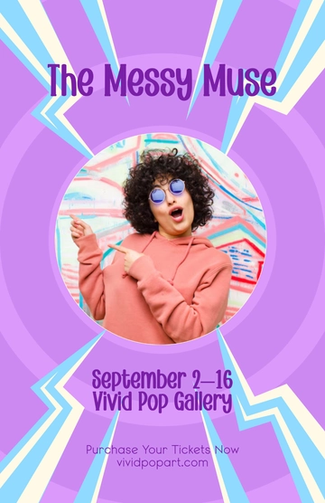 Free Aesthetic Pop Art Gallery Poster Template to Edit Online Free Aesthetic Pop Art Gallery Poster Template to Edit Online