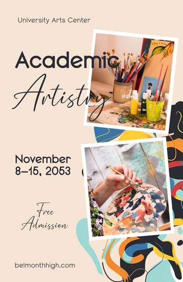 Free Academic Gallery Poster Template to Edit Online Free Academic Gallery Poster Template to Edit Online