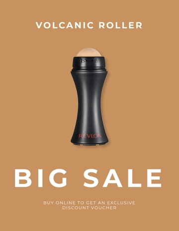 Free Volcanic Roller Skincare Photo Template to Edit Online