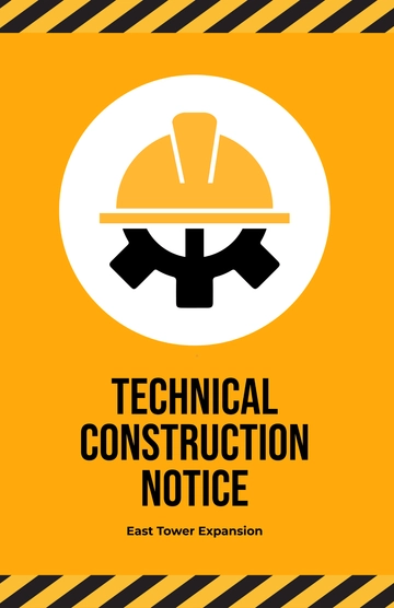 Free Technical Construction Poster Template to Edit Online