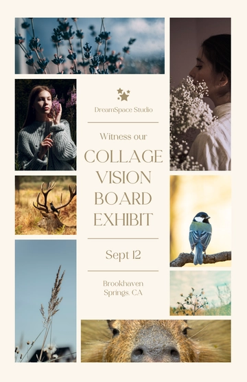 Free Modern Cool Collage Poster Template to Edit Online