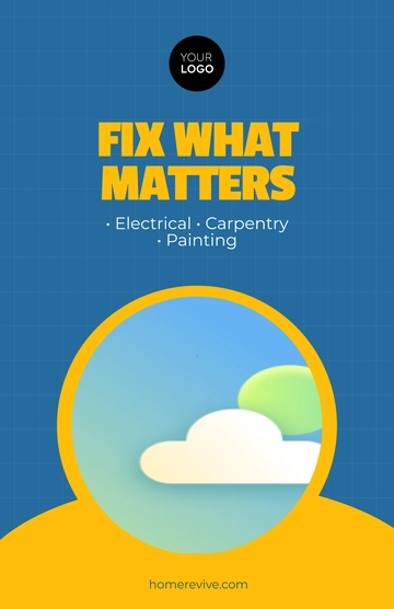 Free Home Repair Service Poster Template to Edit Online