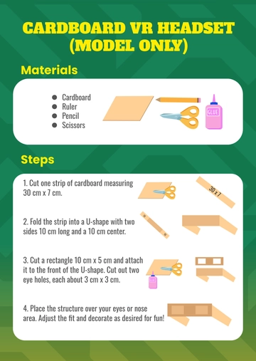 Free Cardboard VR Headset Template to Edit Online