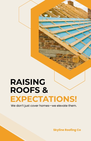 Free New Roof Construction Poster Template to Edit Online