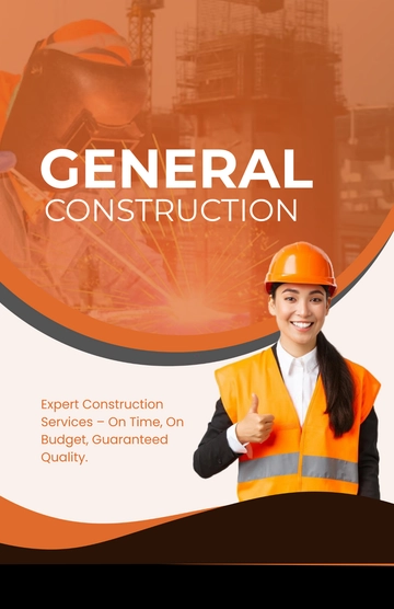 Free General Construction Poster Design Template to Edit Online