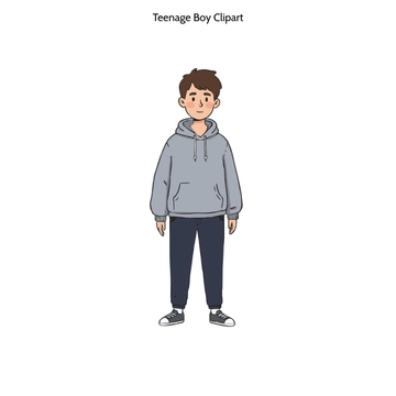 Free Teenage Boy Clipart to Edit Online