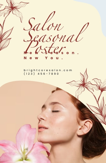 Free Salon Seasonal Poster Template to Edit Online