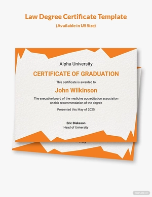 Medical Degree Certificate Template