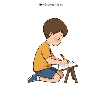 Free Boy Drawing Clipart to Edit Online