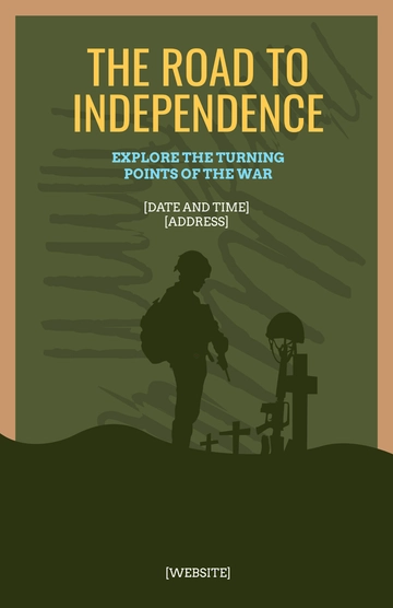 Free Blank Revolutionary War School Poster Template to Edit Online Free Blank Revolutionary War School Poster Template to Edit Online