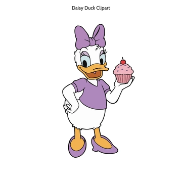 Free Daisy Duck Clipart to Edit Online