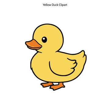 Yellow Duck Clipart to Download