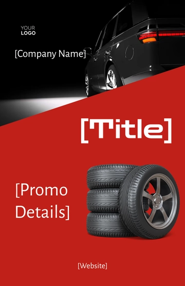 Free Blank Car Store Poster Template to Edit Online