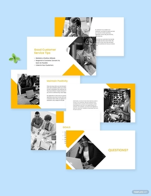 Free Customer Service Presentation Template to Edit Online